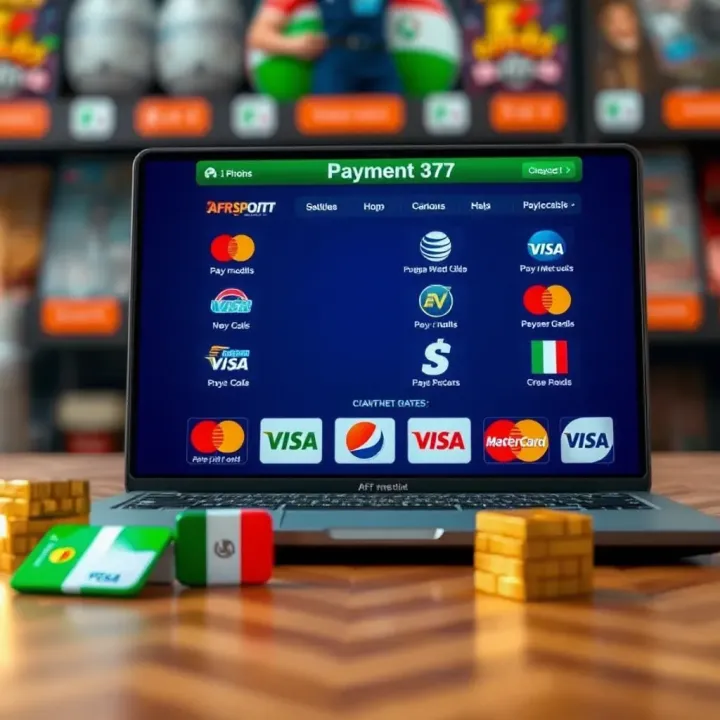 Various payment methods icons popular in Nigeria for online betting transactions