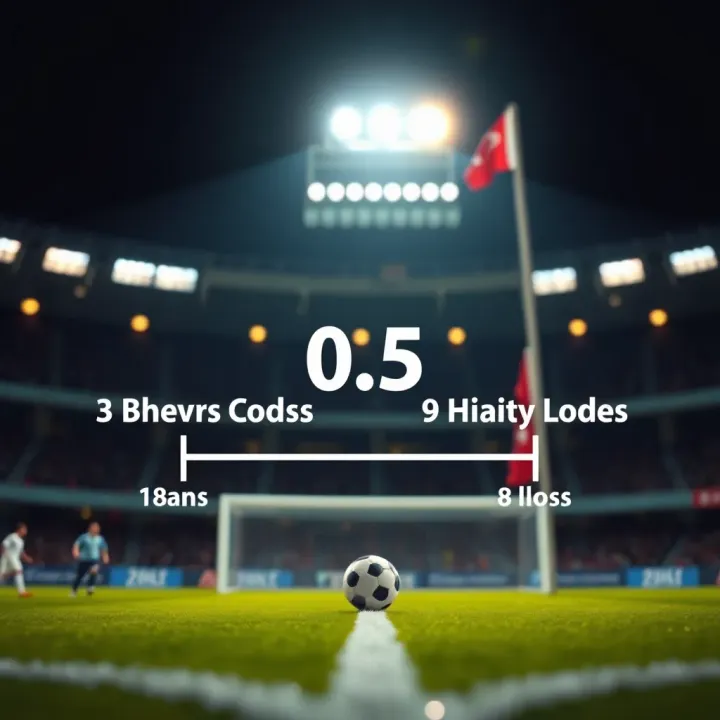Diagram showing how Asian Handicap 0.5 betting balances the odds between two competing teams
