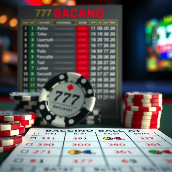 Illustration of casino chips and a baccarat scorecard highlighting winning strategies