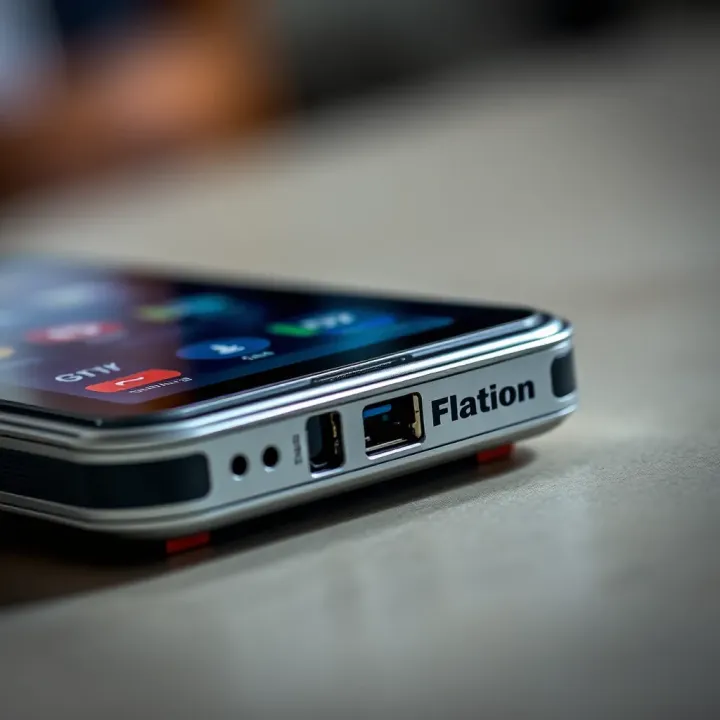 Detailed View of 777 MobileLite Connectivity Features Close-up of the 777 MobileLite device showcasing its compact design and connectivity ports