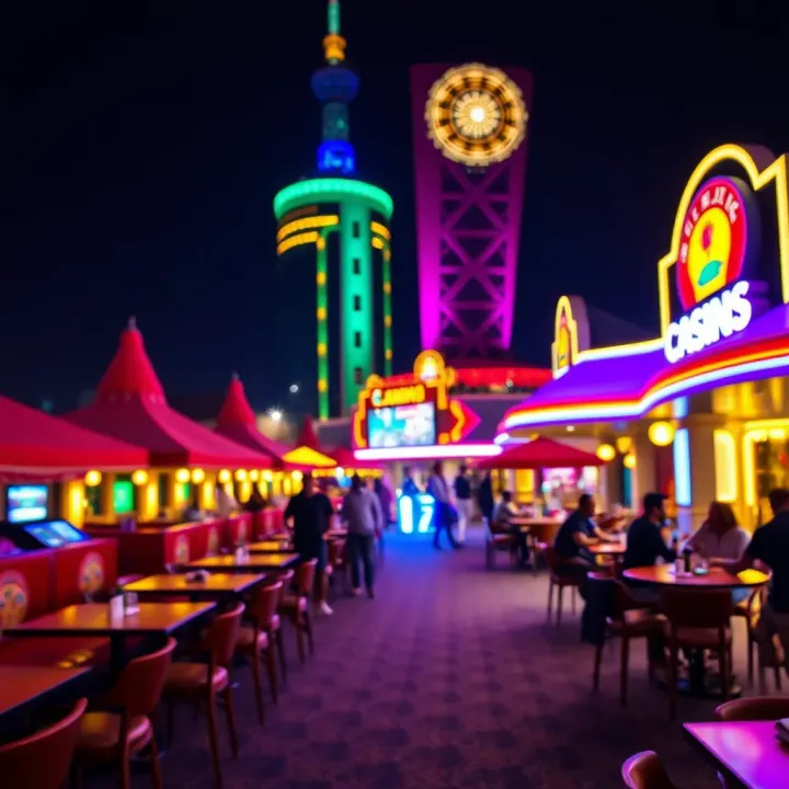 Nightlife scene featuring entertainment and dining options near Abuja casinos