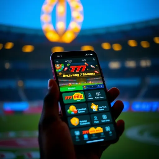 Smartphone screen displaying the latest 777 app interface in Nigeria