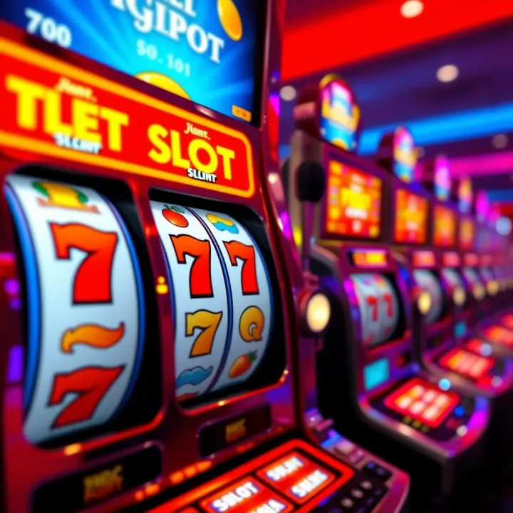 Classic Slot Machine Reels with Jackpot Symbols Colorful slot machine reels displaying classic symbols with a glowing jackpot theme