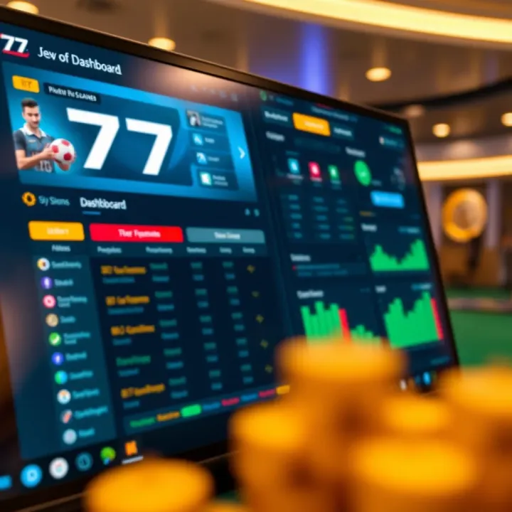 Interface showcasing new features and dashboard improvements of the latest 777 version