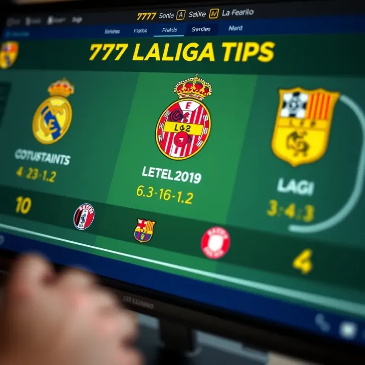 La Liga team logos with form charts and tactical icons on a digital sports analysis background