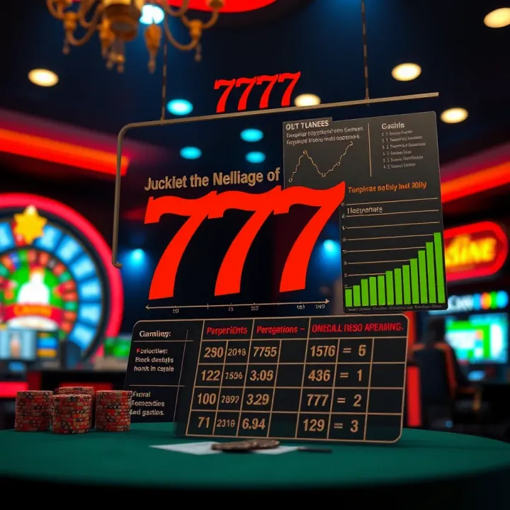 Graphic illustrating the concept of luck and probability with gambling symbols and charts
