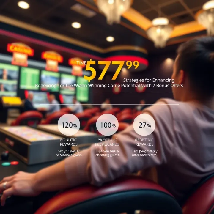 Graphic illustrating potential bonus rewards and tips for maximizing betting gains