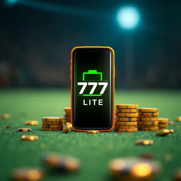 Mobile 777 Lite device with battery icon and connectivity symbols representing long battery life and reliable network performance in Nigeria