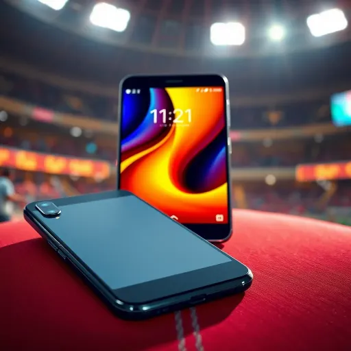 Mobile 777 Lite smartphone showcasing its slim design and vibrant display
