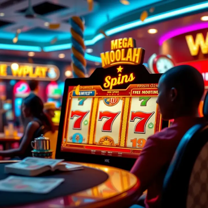 Illustration of a safe online casino environment with Nigerian currency symbols and free spins icons