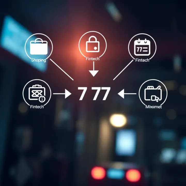Visual representation of online shopping, fintech, and entertainment icons connected with arrows symbolizing the benefits of using promotional codes