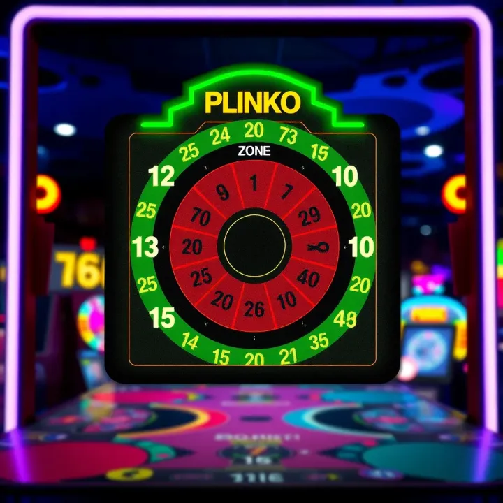Graphic illustrating scoring zones and payout areas on the Plinko game board for strategy planning
