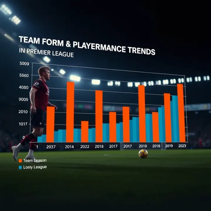 Graph depicting team form trends and key player statistics for Premier League forecasting
