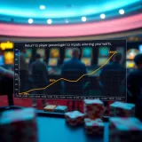 Graph illustrating the concept of Return to Player percentage and how it impacts player winnings over time