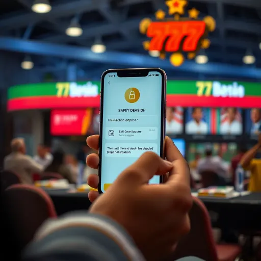 Secure mobile transaction confirmation on 777 app highlighting safety features for Nigerian users