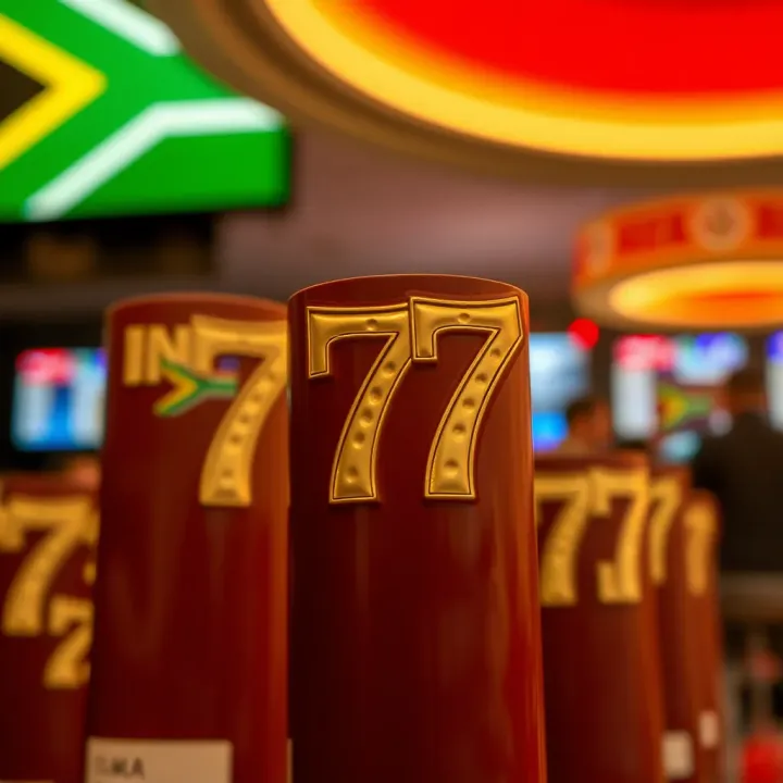 Visual depicting cultural and economic elements influenced by symbolic numbers in South African society