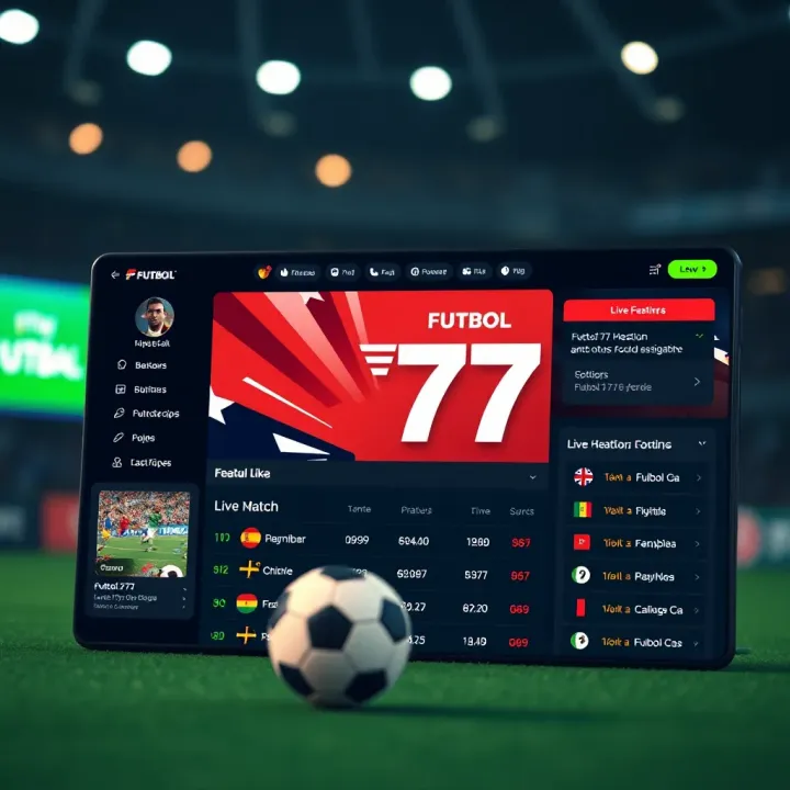 User-friendly interface of Futbol 777 football betting platform showing live match options and betting odds