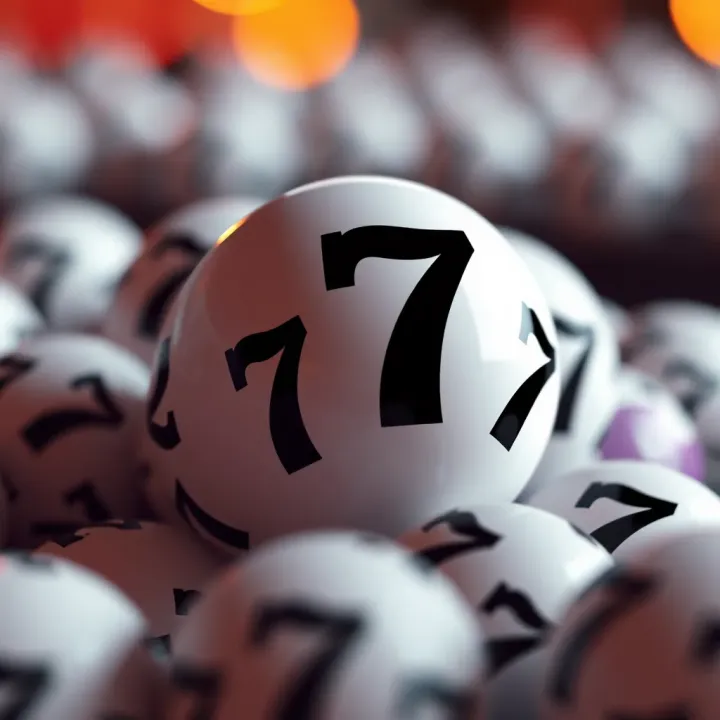 Illustration of lottery balls with lucky sevens symbolizing chance and fortune