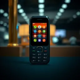 Old Mobile 777 Lite device showing its compact design and screen interface