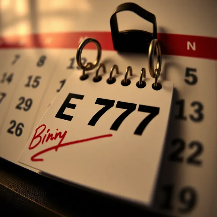 Calendar with marked expiry date symbolizing bonus validity period